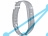 newgen medicals Ultradnnes Bluetooth-4.0-Fitness-Armband FBT-40.XS, IP44, OLED